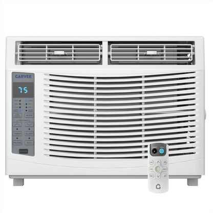 Garvee 5K/6K/8K/10K/12K BTU Window Air Conditioner with Wifi,Cool Rooms up to 550 Sq.Ft.,Smart Window AC Unit with Smartphone App or Remote Control,3 Fan Mode,Sleep&Eco Mode,Washable Filter,For Bedroom Apartment Office Fathersdaygift