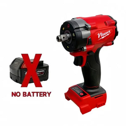 Niuwork 1/2" 350N·M Brushless Cordless Impact Wrench, M18 Battery Compatible – Ideal for Home DIY & Light Repairs Outdoorfun