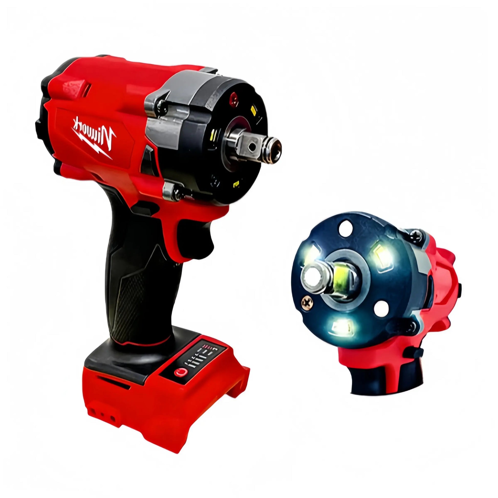 Niuwork 1/2" 350N·M Brushless Cordless Impact Wrench, M18 Battery Compatible – Ideal for Home DIY & Light Repairs Outdoorfun