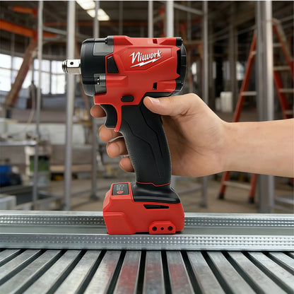 Niuwork 1/2" 350N·M Brushless Cordless Impact Wrench, M18 Battery Compatible – Ideal for Home DIY & Light Repairs Outdoorfun
