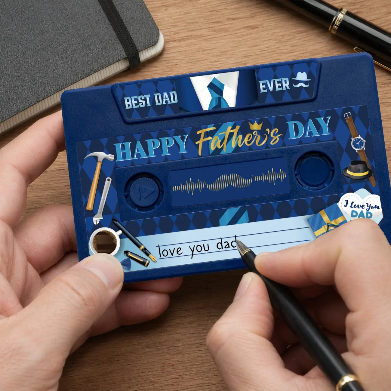 Father'S Day Party Favors: Voice-Recording Greeting Card (300 Seconds) – Class of 2026 Custom Voice Guestbook for Congratulations, Funny, Happy Anniversary Gift