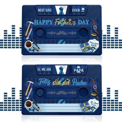 Father'S Day Party Favors: Voice-Recording Greeting Card (300 Seconds) – Class of 2026 Custom Voice Guestbook for Congratulations, Funny, Happy Anniversary Gift
