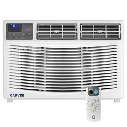 Garvee 5K/6K/8K/10K/12K BTU Window Air Conditioner with Wifi,Cool Rooms up to 550 Sq.Ft.,Smart Window AC Unit with Smartphone App or Remote Control,3 Fan Mode,Sleep&Eco Mode,Washable Filter,For Bedroom Apartment Office Fathersdaygift