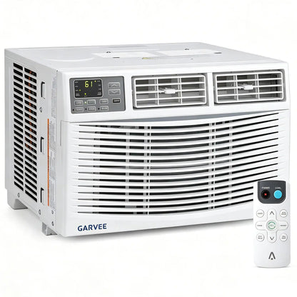 Garvee 5K/6K/8K/10K/12K BTU Window Air Conditioner with Wifi,Cool Rooms up to 550 Sq.Ft.,Smart Window AC Unit with Smartphone App or Remote Control,3 Fan Mode,Sleep&Eco Mode,Washable Filter,For Bedroom Apartment Office Fathersdaygift