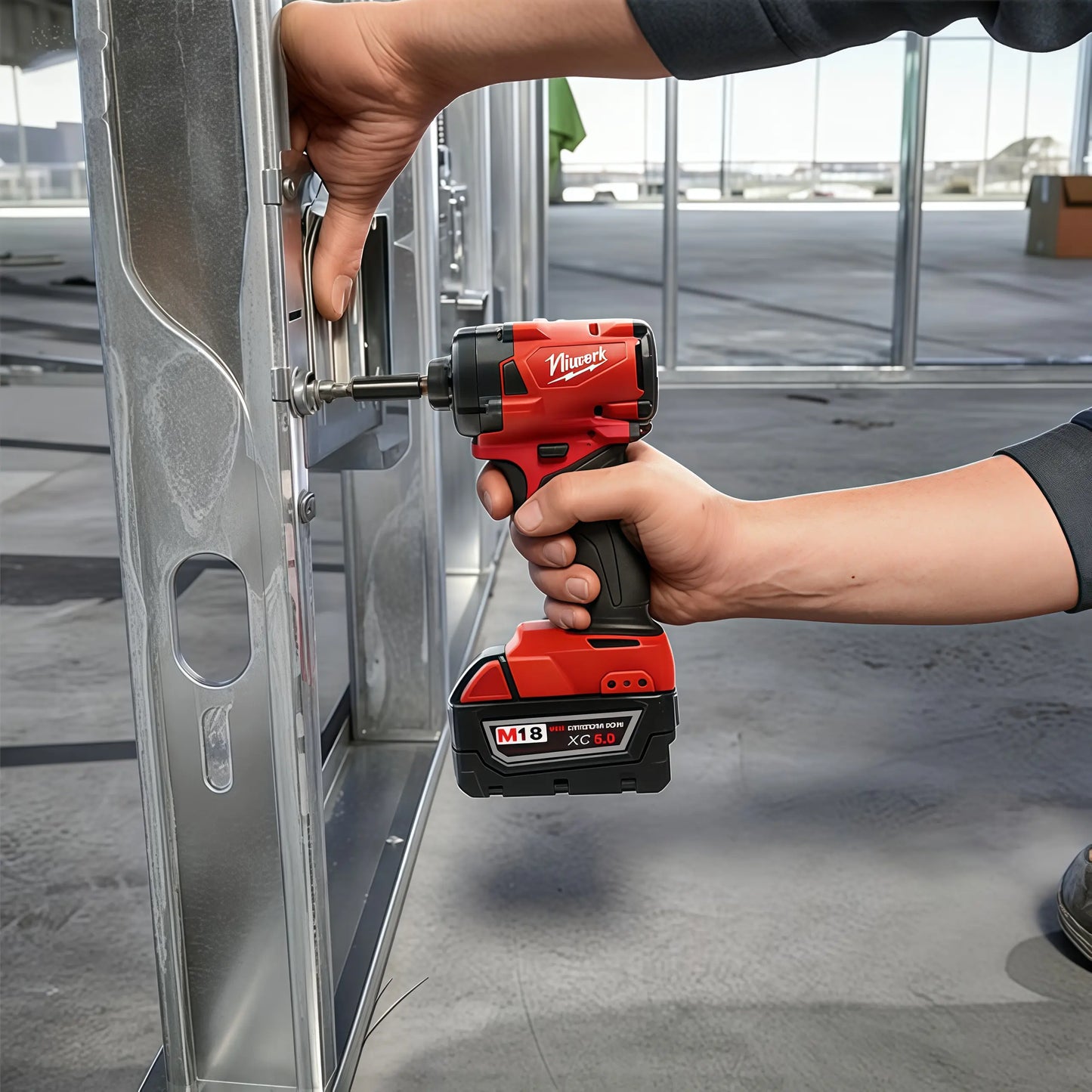 Niuwork 1/2" 350N·M Brushless Cordless Impact Wrench, M18 Battery Compatible – Ideal for Home DIY & Light Repairs Outdoorfun