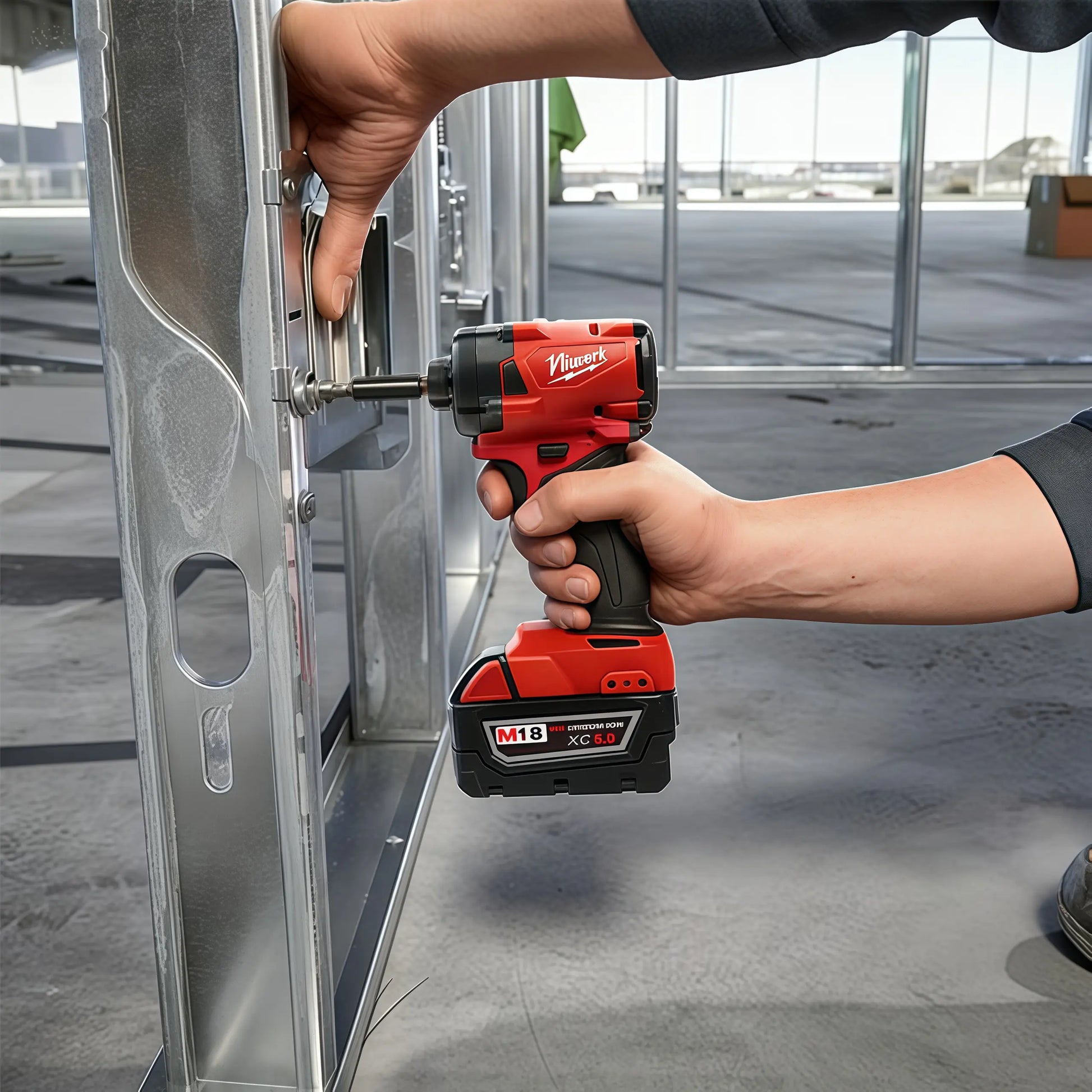 Niuwork 1/2" 350N·M Brushless Cordless Impact Wrench, M18 Battery Compatible – Ideal for Home DIY & Light Repairs Outdoorfun