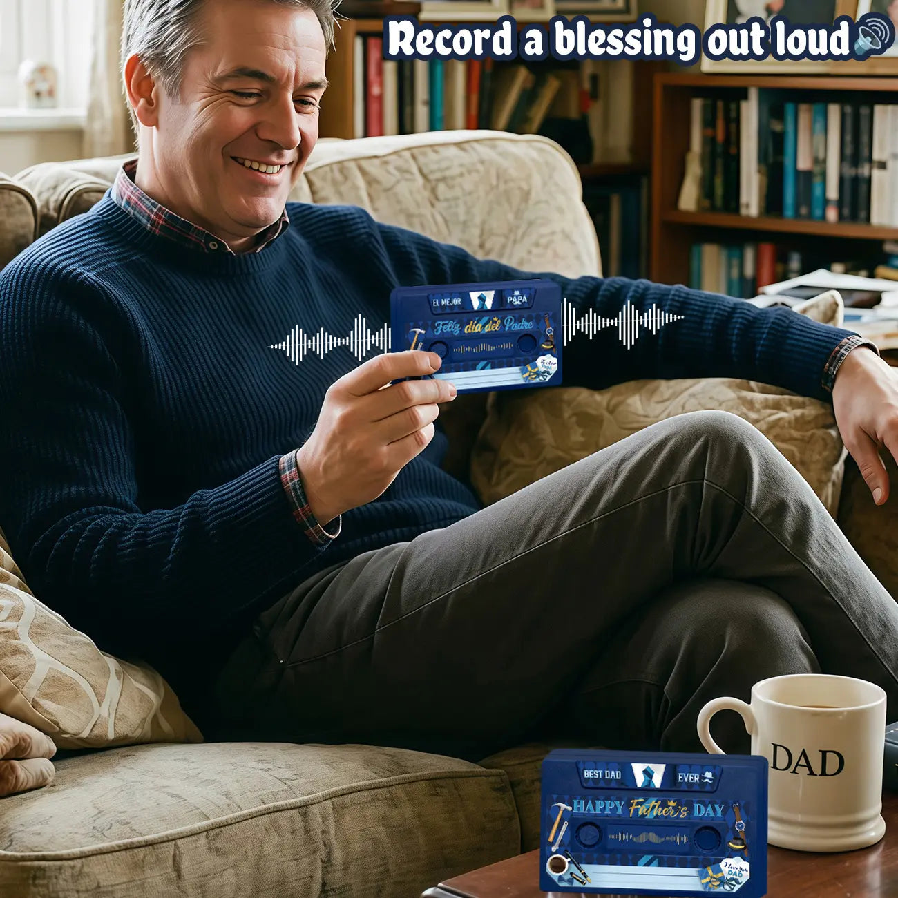 Father'S Day Party Favors: Voice-Recording Greeting Card (300 Seconds) – Class of 2026 Custom Voice Guestbook for Congratulations, Funny, Happy Anniversary Gift